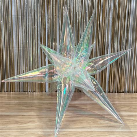 Buy 40 Inch 12 Point Iridescent Spikey Starburst Foil Balloon Balloons4U