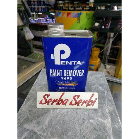 Jual Cairan Perontok Peluntur Cat Minyak Air Paint Remover 1liter Penta