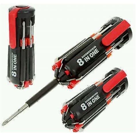 Buy 8 In 1 Multi Screwdriver LED Torch Portable Screw Driver Tool Kit