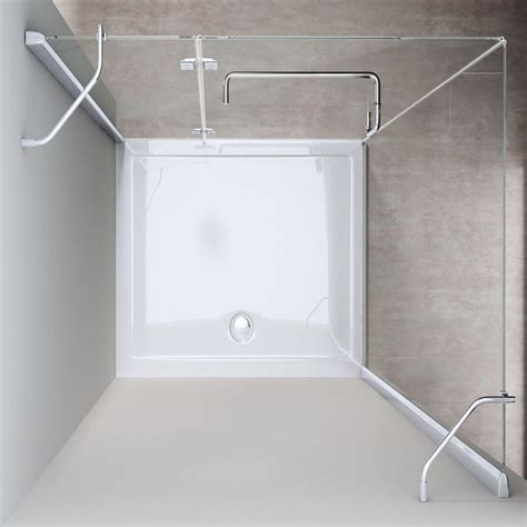 Buy Durovin Bathrooms 900 X 700mm Shower Enclosure Hinged Door With