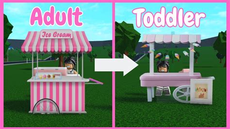 Bloxburg EASY Ice Cream Stalls Build Ideas YouTube