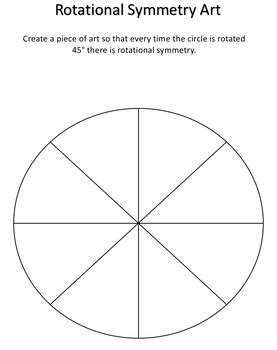 Rotational Symmetry Art Template by The Teacher Bible | TPT