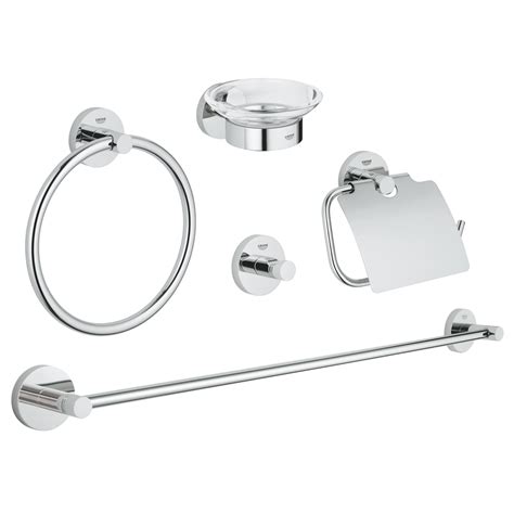 Grohe Essential Bath Accessories Essential Accessories 5 Pcs Online