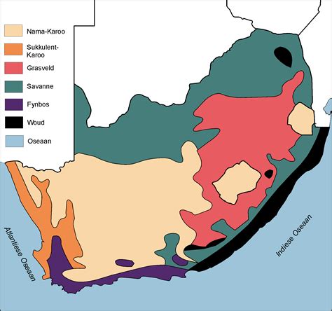 Kaart Van Suid Afrika