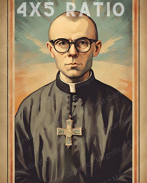 Vintage Saint Maximilian Kolbe, Digital Print, Religious Retro Decor ...