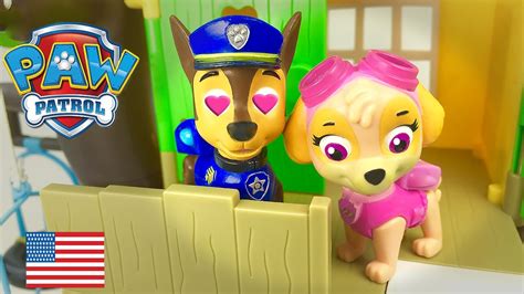 Paw Patrol Love Story Chase And Skye In Love Full Episode English La