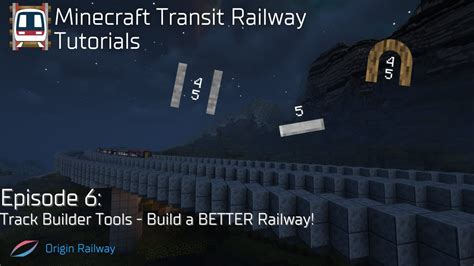 Minecraft Transit Railway Tutorials E Builder Tools Youtube