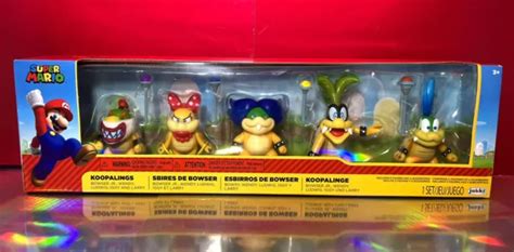 2022 JAKKS SUPER Mario Koopalings Pack Bowser Jr Wendy Ludwig Iggy