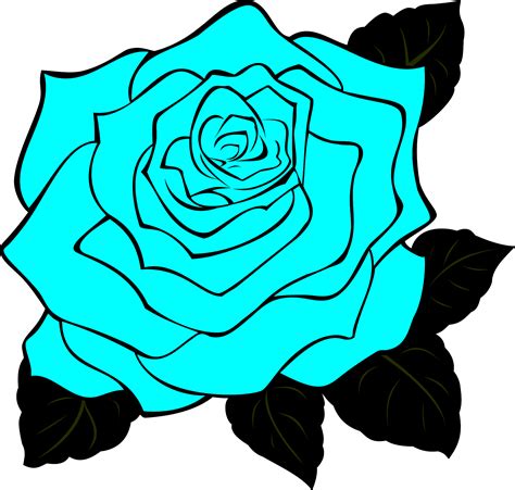 Blue Rose Clip Art at Clker.com - vector clip art online, royalty free ...