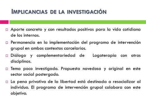 Descubrimiento Del Sentido De Vida En Personas Privadas De Libertad