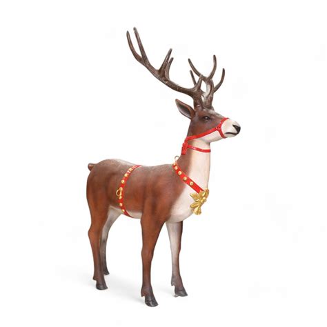 Christmas Reindeer Statue Standing Life Size