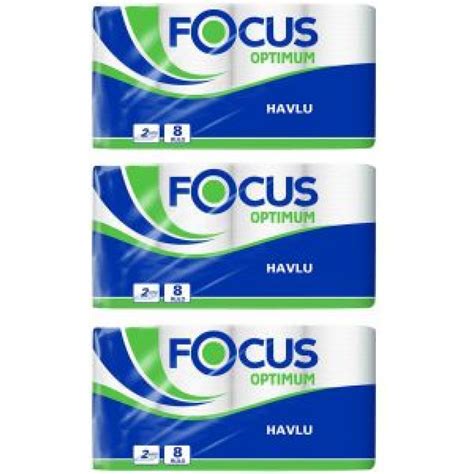 Focus Optimum Rulo Kağıt Havlu 24 Rulo Çift Katlı Emici Kaliteli