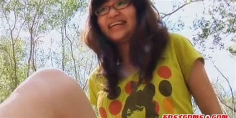 Hairy Nerdy Teen Gita Naked In Forest Tnaflix