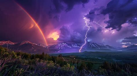 Una V Vida Fotograf A De Paisaje De Una Tormenta En Las Monta As El