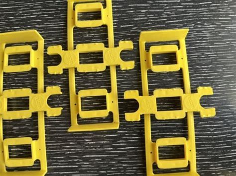 Vtg Hot Wheels Sizzlers Fat Track Joiner Connector Lot Yellow S Redline Orig