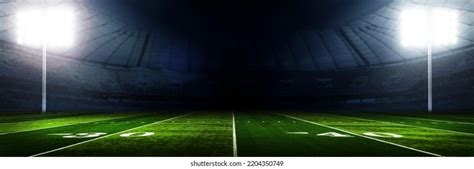 American Football Stadium Lights Night Stock Photo 2204350749 ...