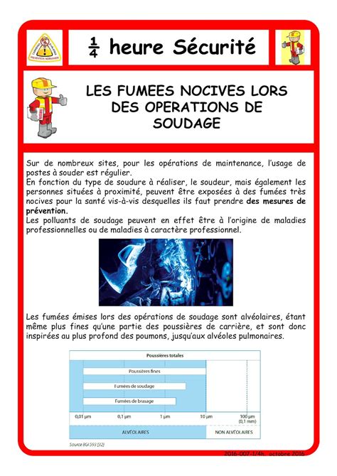 Calaméo Quart D heure Sécurité Fumées De Soudage 2016 007