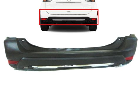 2017 2019 Nissan Rogue Rear Bumper Cover With Reflector And Chrome Moldi Texas E Parts