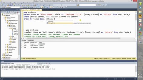 Write Sql Query With Column Aliasing And Order By Multiple Columns