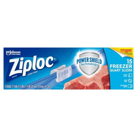 Ziploc Slider Bags Freezer Quart Publix Super Markets