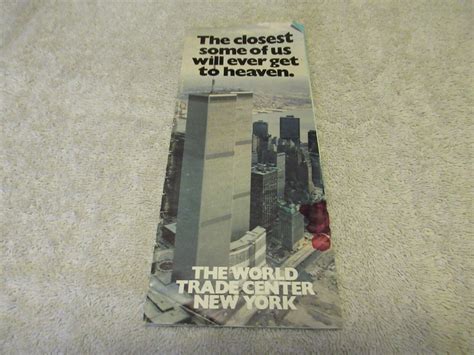 World Trade Center observation deck fold-out BIG PANORAMA looks 1970s ...