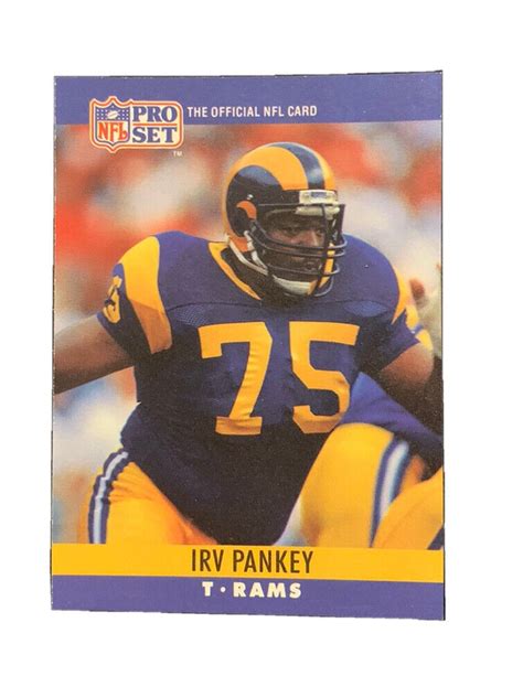 1990 Pro Set Football Card 172 Irv Pankey EBay