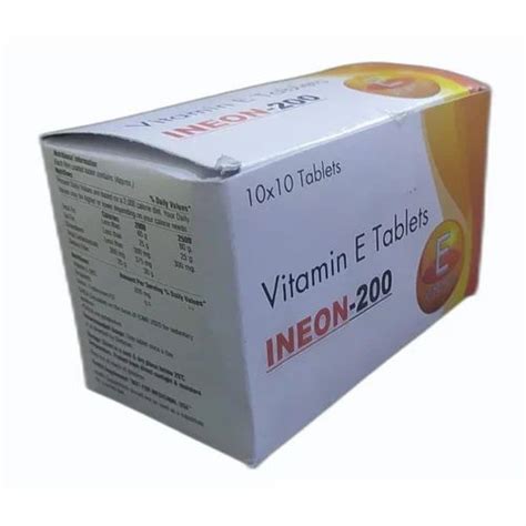 200mg Vitamin E Tablets at ₹ 250/box | Vitamin E Soft Capsule in Ambala | ID: 2851128957348