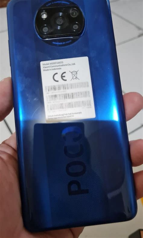 Xiaomi Poco Phone X Pro Blue Gatansi Resmi Mulus Fullset Mati Total