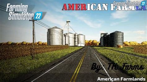 American Farmlands Map V1001 For Fs22 In 2023 Farmland Farming