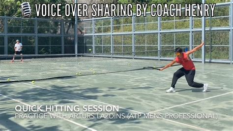 Voice Over Sharing Quick Hitting With Arturs Pro Player By Coach