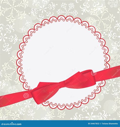 Template Frame Design for Christmas Card Stock Vector - Illustration of ...