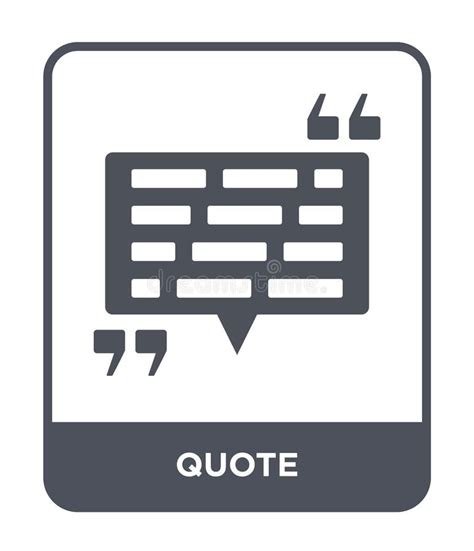quote icon  trendy design style quote icon isolated  white