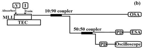 A Schematic Diagram Of Top View Two Section Ingaasga As Dqw Mll Download Scientific