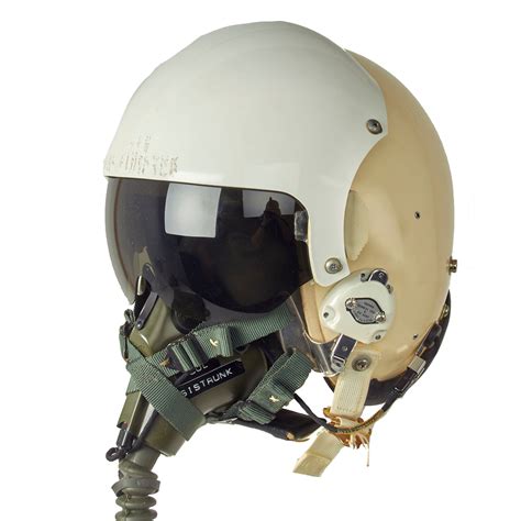 Original Us Cold War Era Named Hgu 26p Flight Helmet With Dual Viso