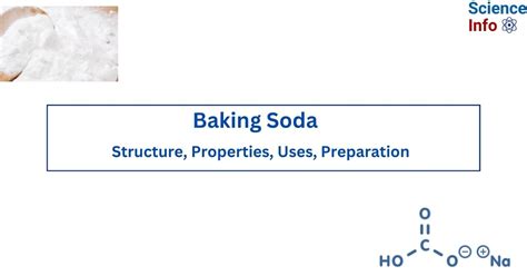 Chemical Structure Of Baking Soda - Infoupdate.org