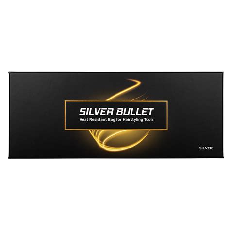 Silver Bullet Heat Resistant Bag For Hairstyling Tools Silver Salon Saver