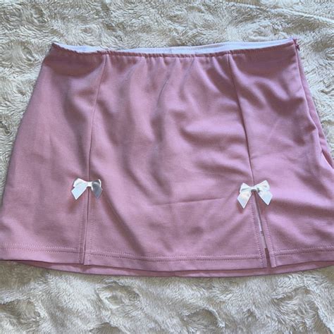 Sugar Thrillz Skirts Sugar Thrillz Pink Mini Skirtskort Poshmark