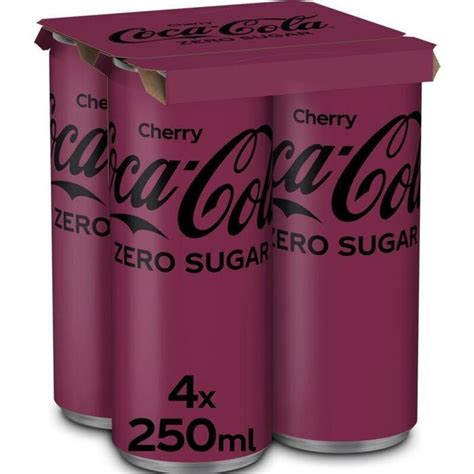 Coca Cola Zero Sugar Cherry 250 Ml 4 250ml