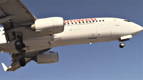 Transavia Sunweb Low Landing Takeoff Jetblast Skiathos