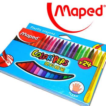 Купить MapEd maped 24 цвета ящик пластиковый карандаш чистый в интернет ...