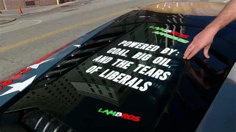 Oklahoma Man Wraps His 240000 Lamborghini To Support President Trump