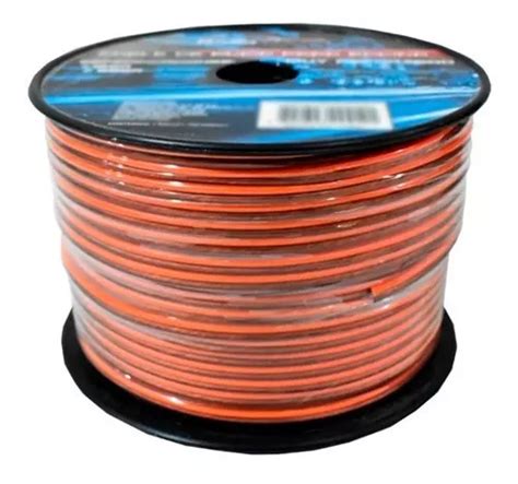 Cable Para Bocina Calibre 18 Reforzado Rollo 100 M Color I