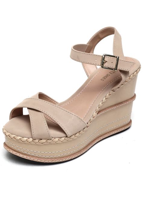 Sandália DAFITI SHOES Detalhe Nude Compre Agora Dafiti Brasil