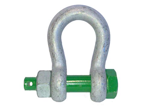 Green Pin Safety Bow Shackle 17t Wll Nata Redspear Safety