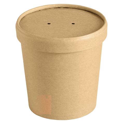 Packnwood Kraft Soup Cup And Lid Oz Dia X H