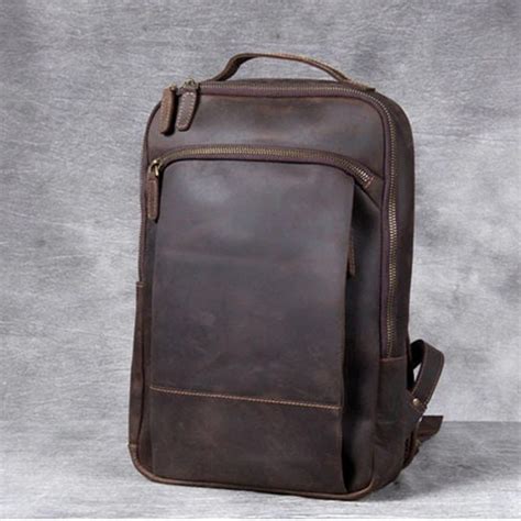 Vintage Leather Backpack Brown Leather Backpack Rucksack - Etsy