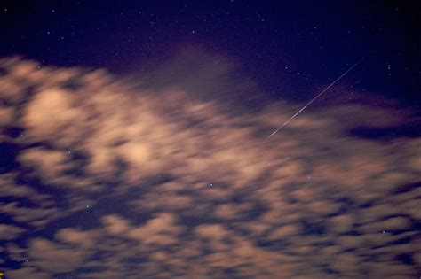Perseid Meteor Over Clouds - Duncan.co