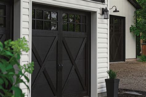 Black Carriage Overlay | Garage Door Specialist