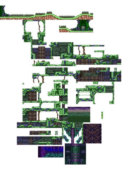 mega man  noble mandrago tileset  mjulian  deviantart