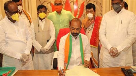 Bandi Sanjay Takes Charge As Bjp State President Pressmediaofindia